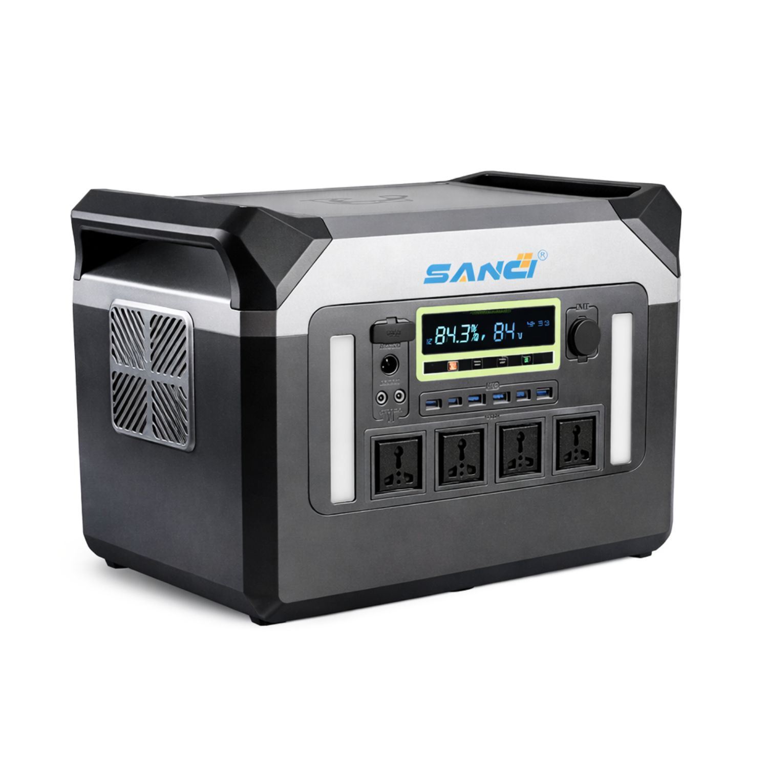 Estación de Energía Portátil 2000W capacidad 1792Wh con Batería LiFePO4, Carga Solar y Múltiples Salidas